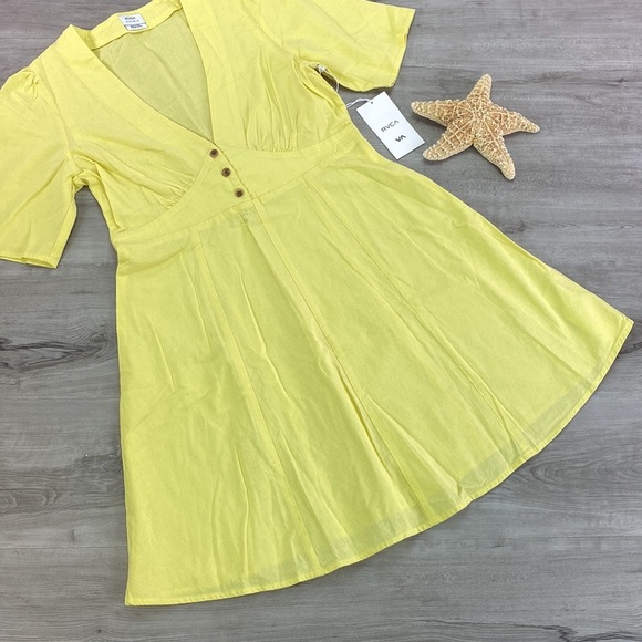 🔆RVCA🔆 LEMON CRANE DRESS - Picture 8 of 14